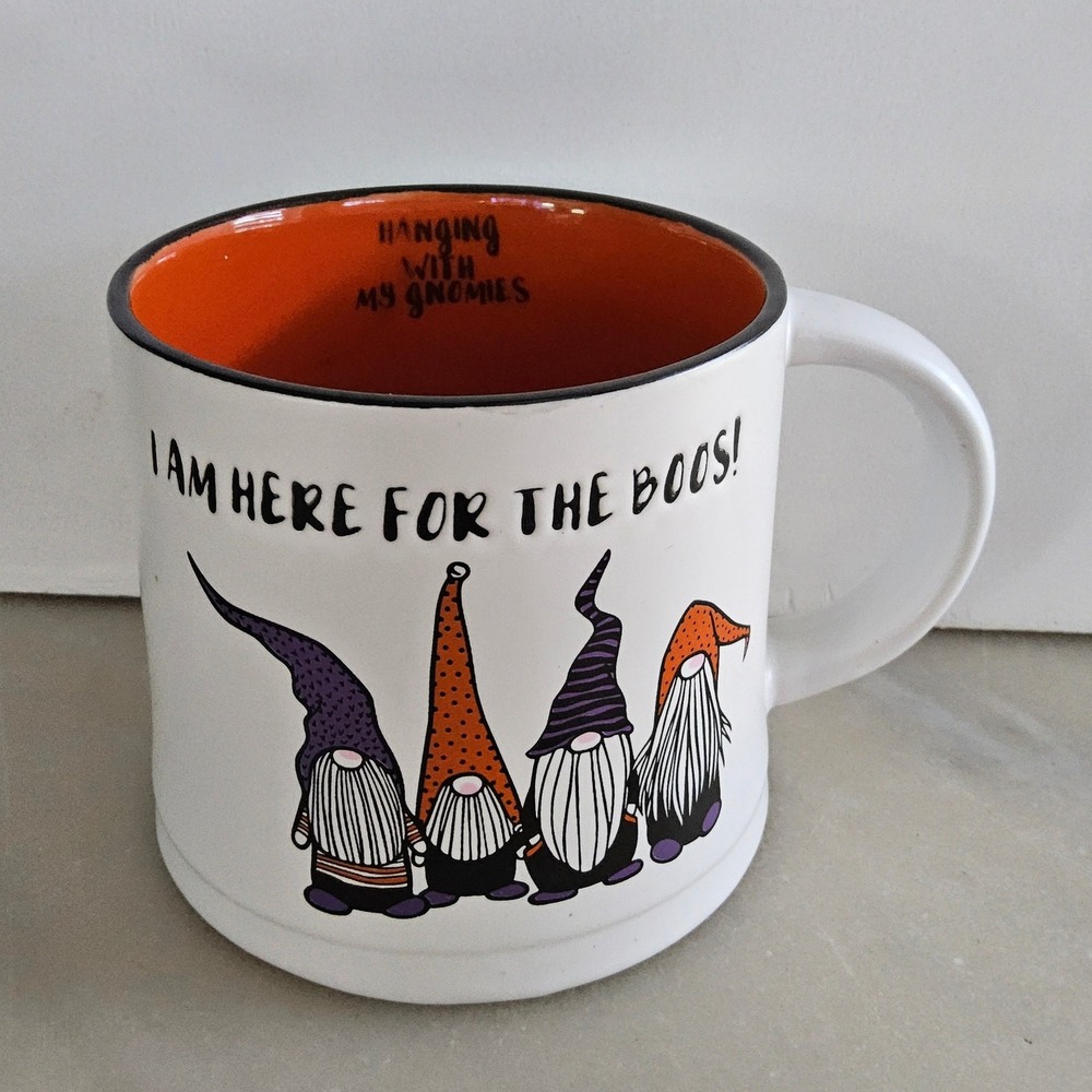 Global Design Collections Halloween Gnome‎ Coffee Mug Here For Boos